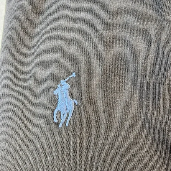 Polo Ralph Lauren Men Polo Shirt XL Classic‎ Fit Gray Cotton Embroidered Pony - Picture 4 of 9